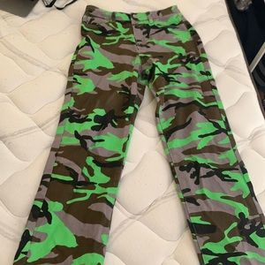 Green Camo jeans
